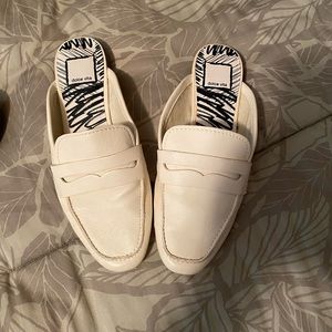 Dolce Vita Slides in Cream color